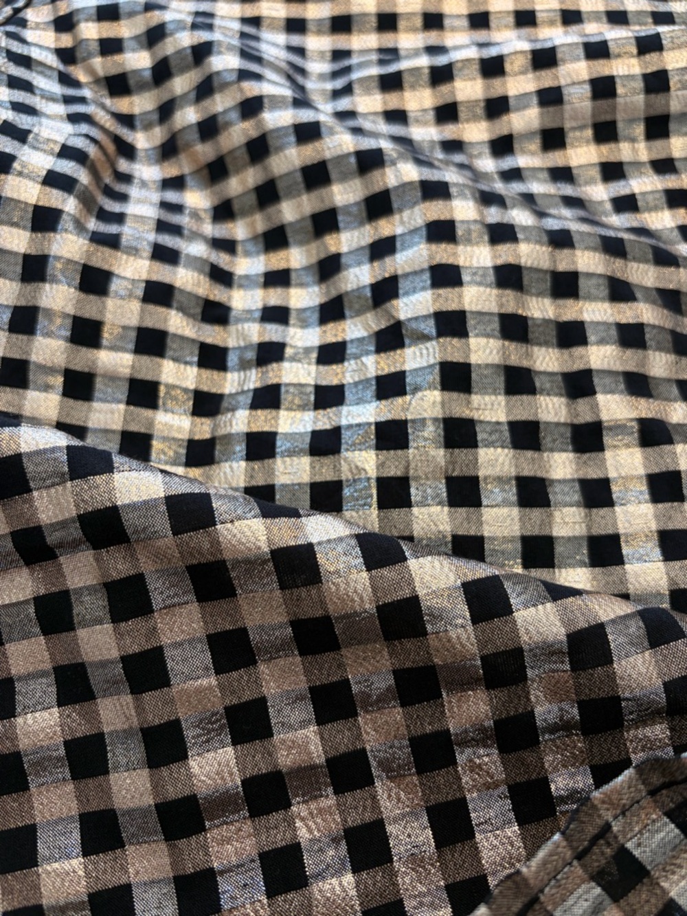 J. Crew Metallic Plaid Blouse - Picture 7 of 14